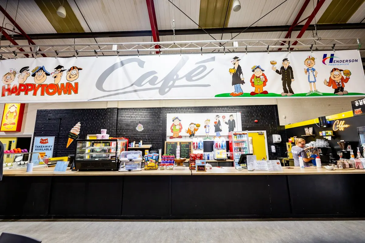 The Happy Town café counter