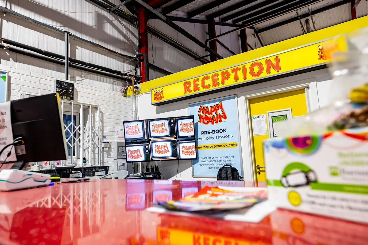 The Happy Town reception desk